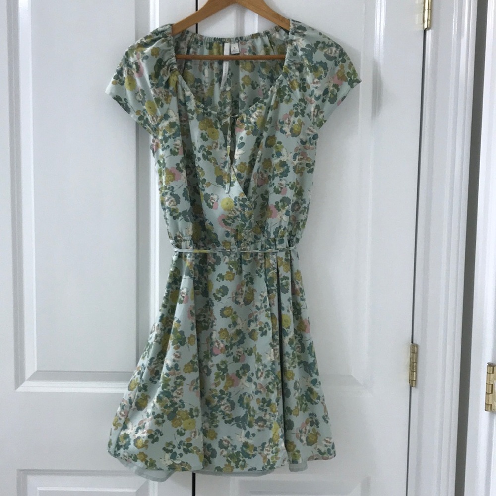 Light blue floral dress